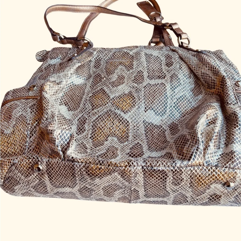 B. Makowsky Snakeskin Hobo Bag
